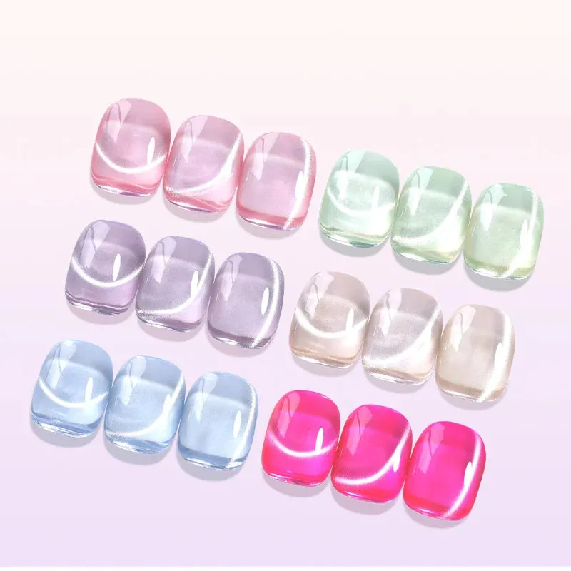 Modelones Fairy Magic gellack 6-pack rosa jelly cat eye