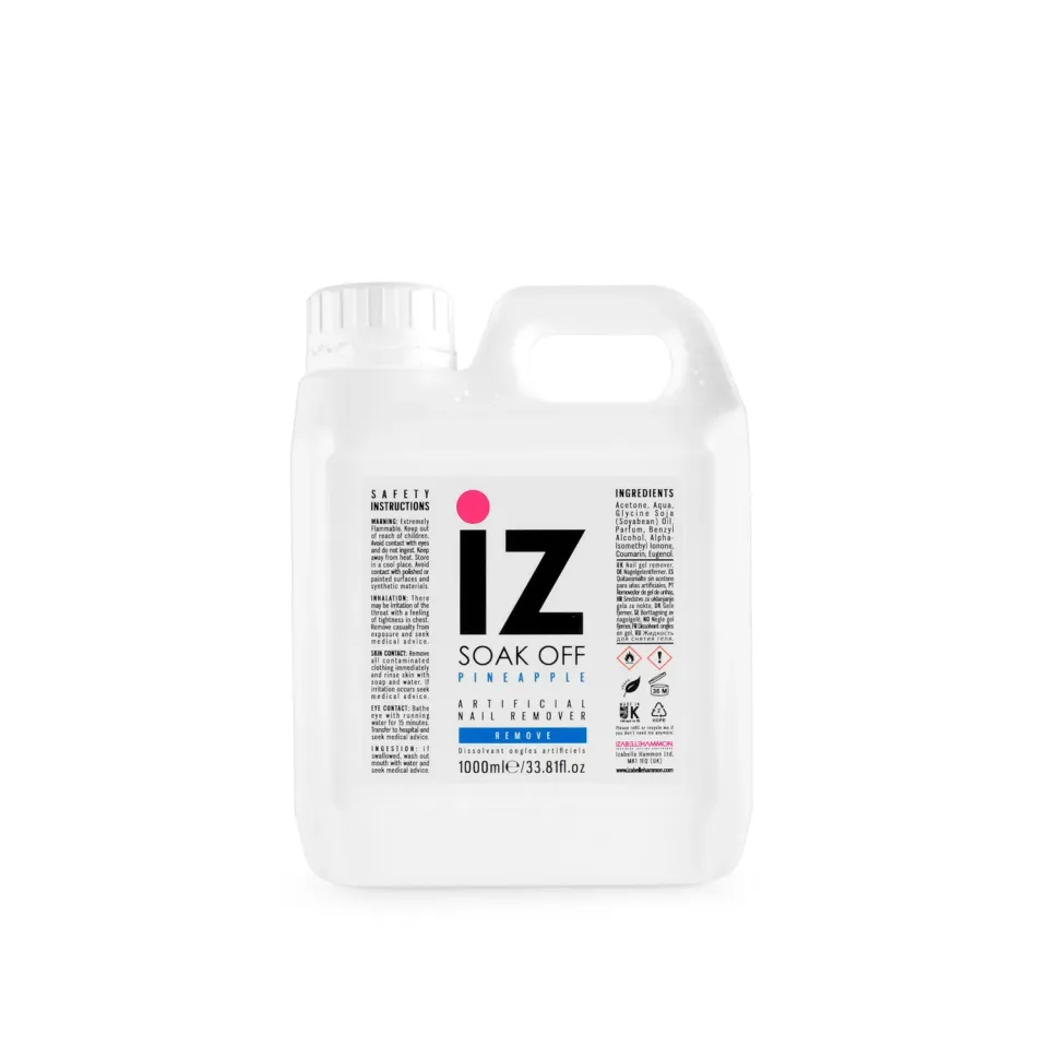Iz Beauty Soak Off Solution refill 1 liter aceton remover