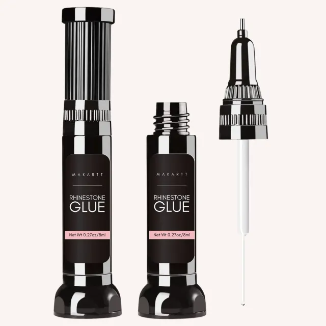 Makartt Rhinestone Glue nagellim för små stenar 2x8ml