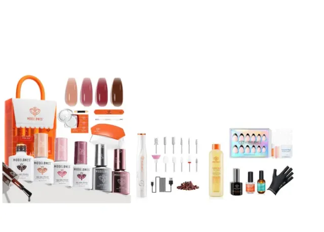 Modelones Crystal Gleam gellack set 4 nyanser med e-fil