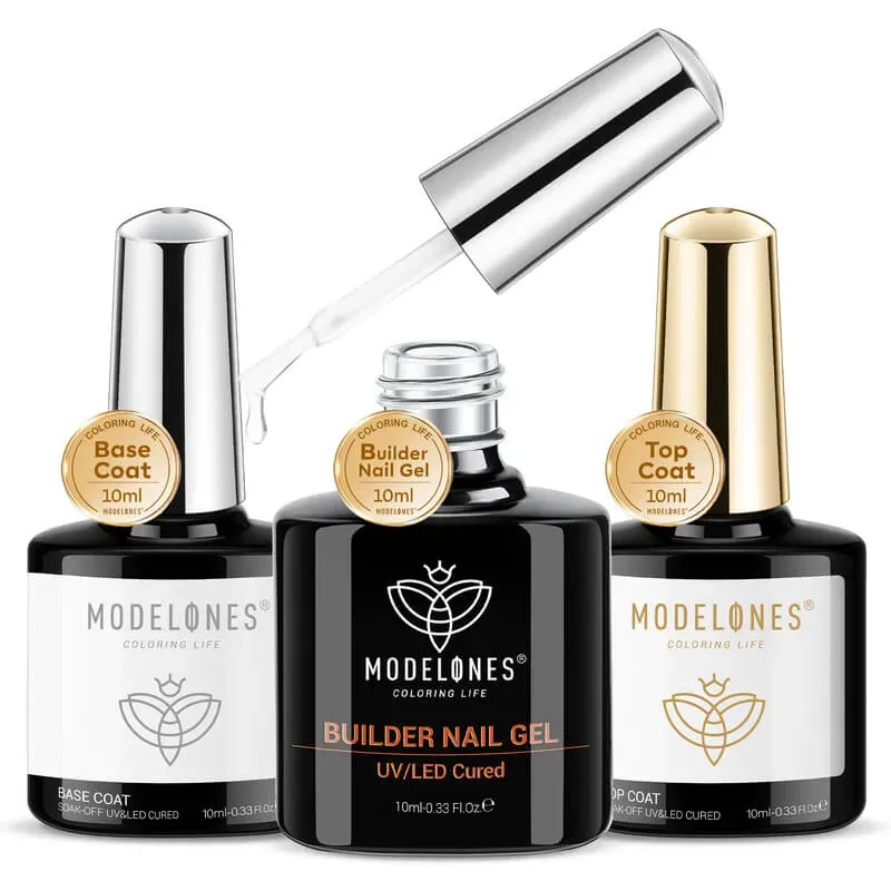 Modelones 7-in-1 Builder nagelgel set 10 ml klar
