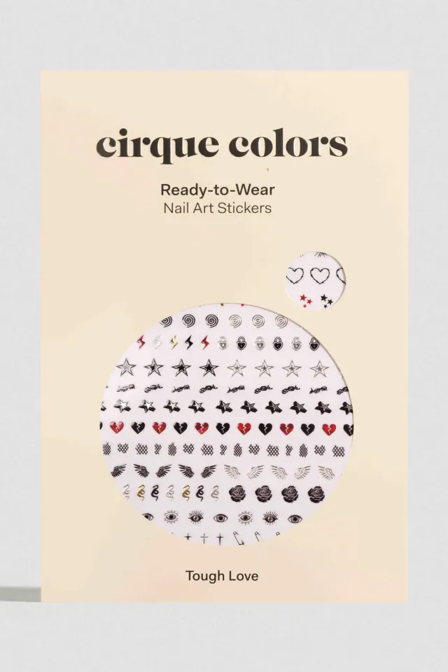 Cirque Colors Tough Love nagelstickers 90-tals grunge