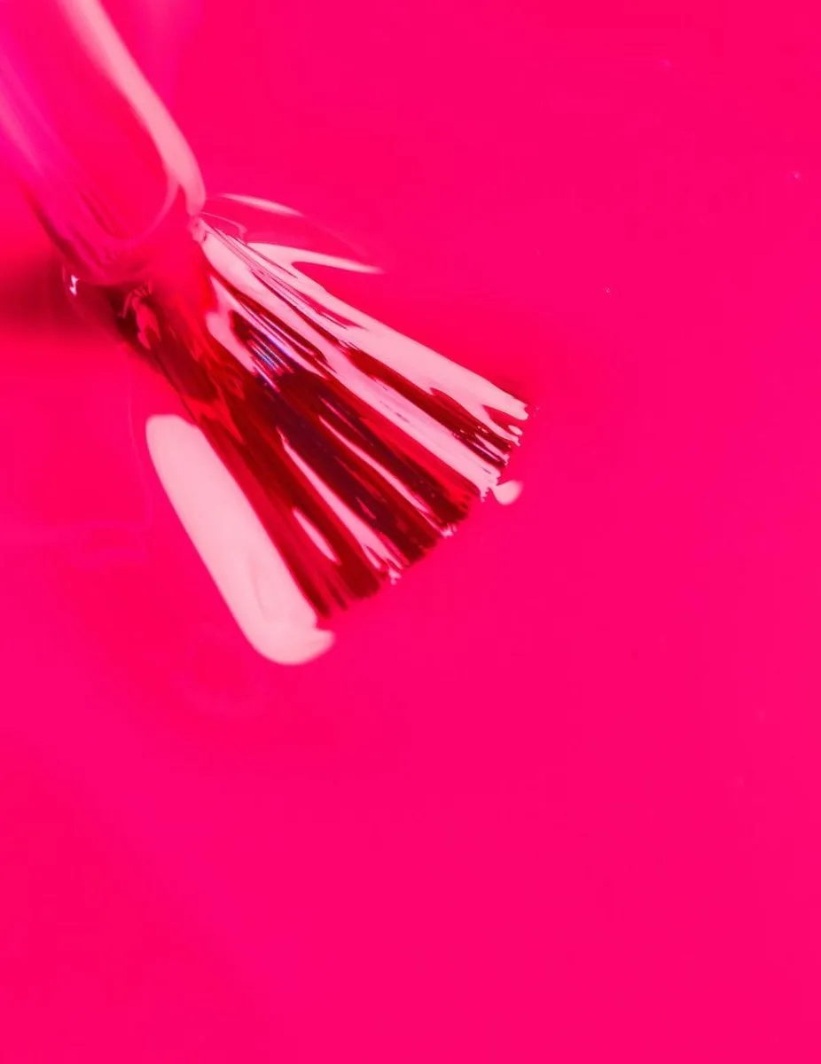 Le Mini Macaron Con Altura gellack neonrosa glansig