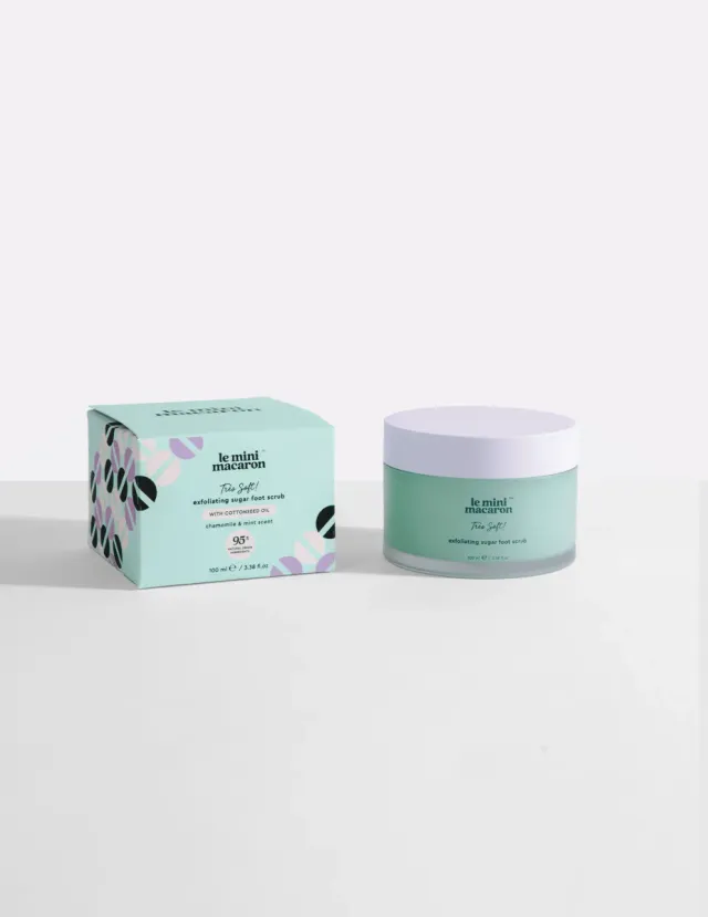 Le Mini Macaron Très Soft fotskrubb socker 100 ml