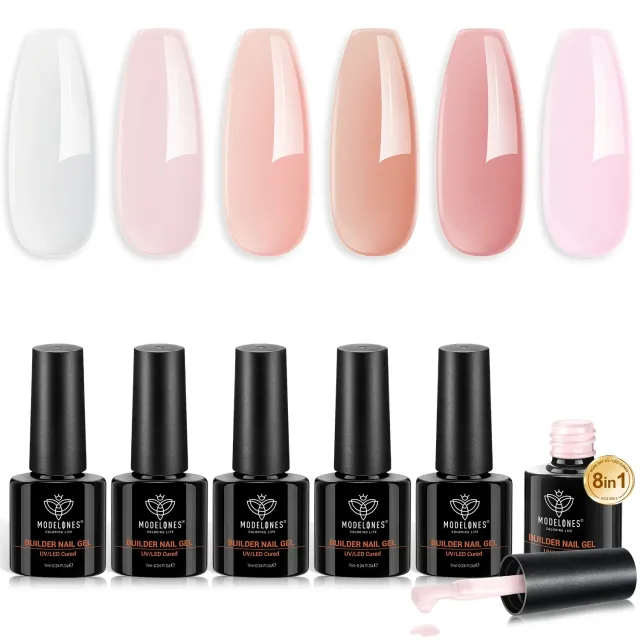 Modelones Nude Pink builder gel byggel nude-rosa