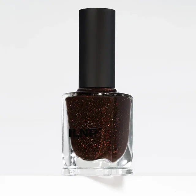 ILNP Slow Burn nagellack brun kopparflakes