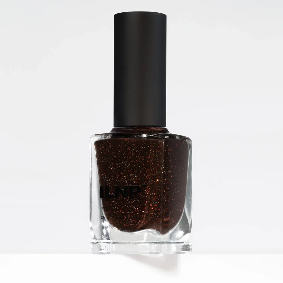 ILNP Slow Burn nagellack brun kopparflakes