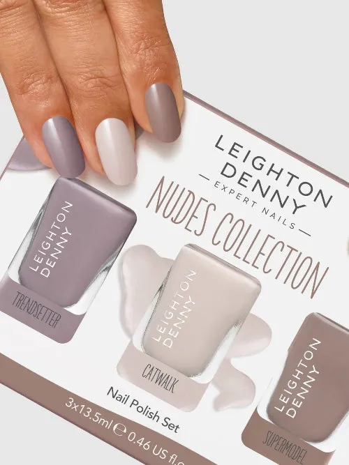 Leighton Denny Nudes Collection nagellack 3-pack nude