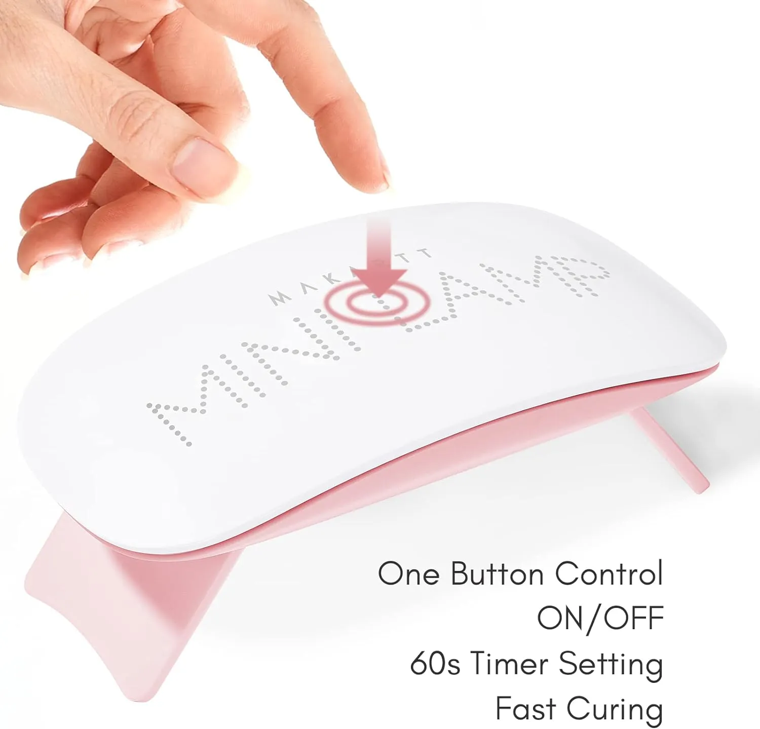 Makartt Portable 6W UV Mini nagellampa snabb härdning