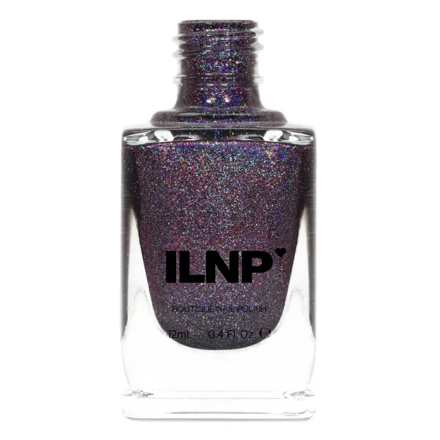 ILNP First Dance nagellack plommon holo
