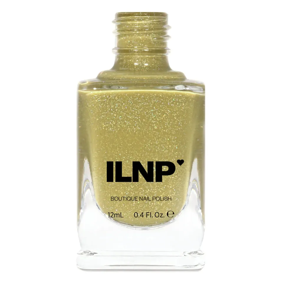ILNP Courtyard Morning Dew nagellack khaki holographic
