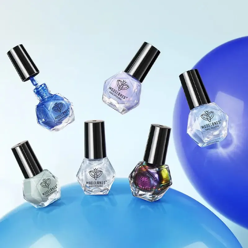 Modelones Moonlit Lagoon nagellacksset 6-pack blå