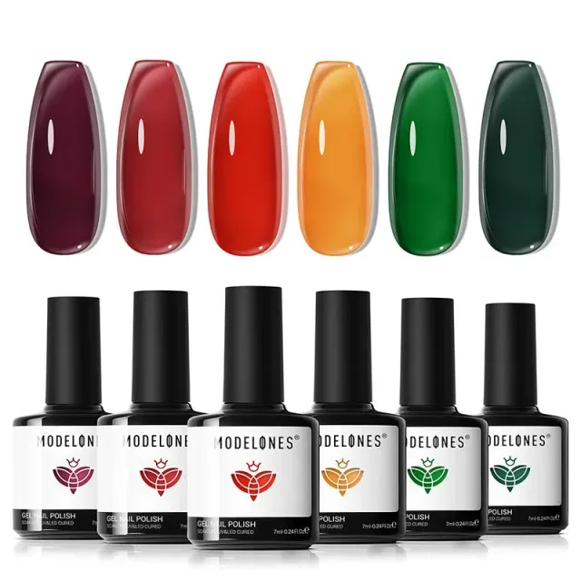 Modelones Wine Forest gellackset 6-pack höst