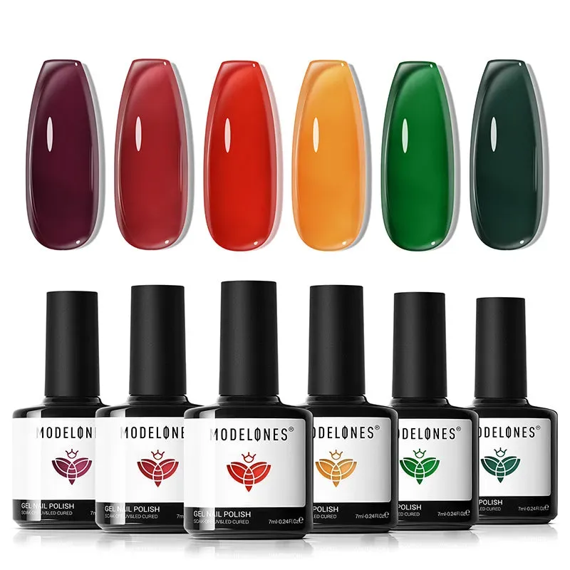 Modelones Wine Forest gellackset 6-pack höst