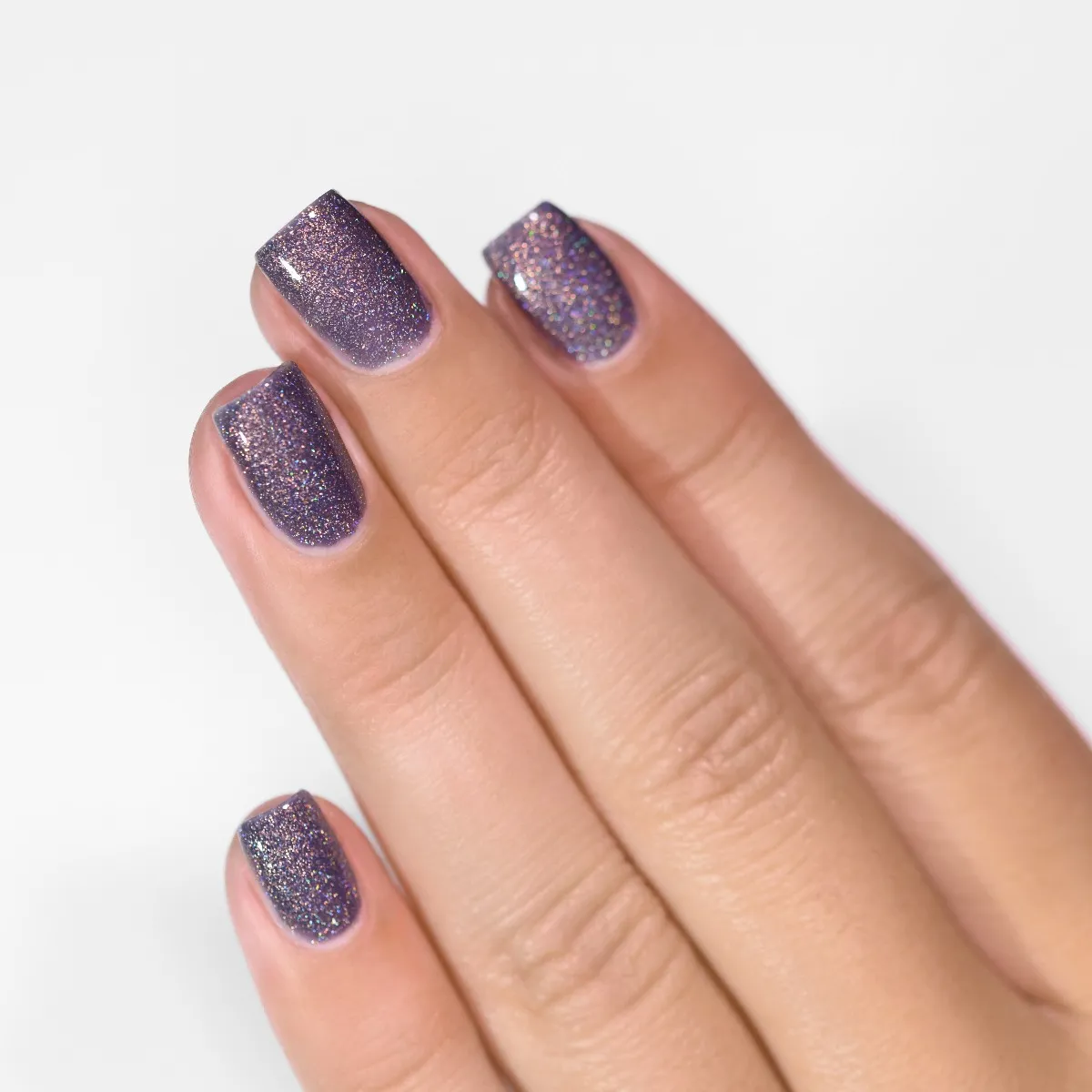 ILNP Chateau nagellack grått holografiskt skimmer