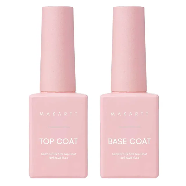 Makartt No Wipe base- och topplack kit 2x8 ml glansig