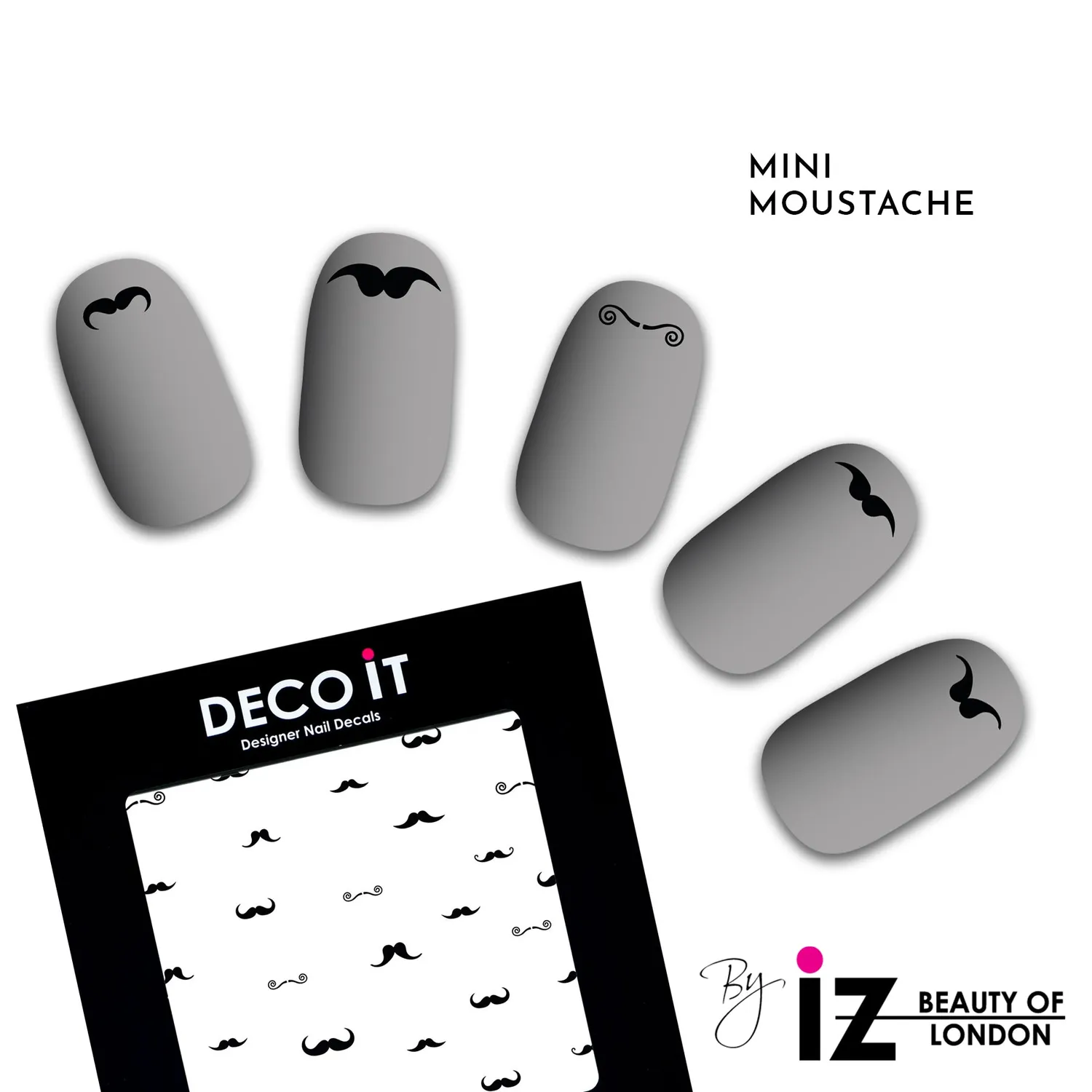 Iz Beauty Tache On Mini nageldekalar mustasch