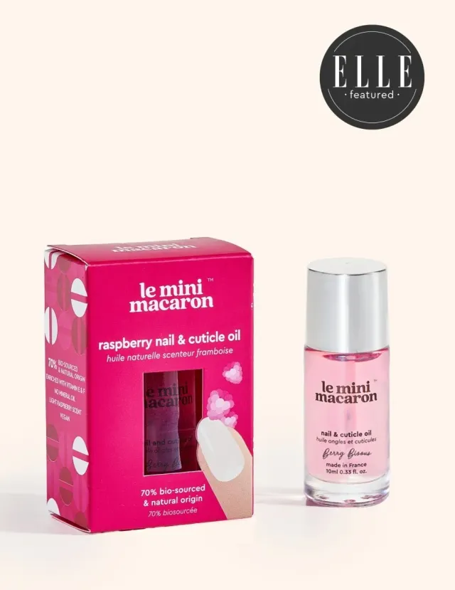 Le Mini Macaron Berry Bisous nagelolja hallon vårdande