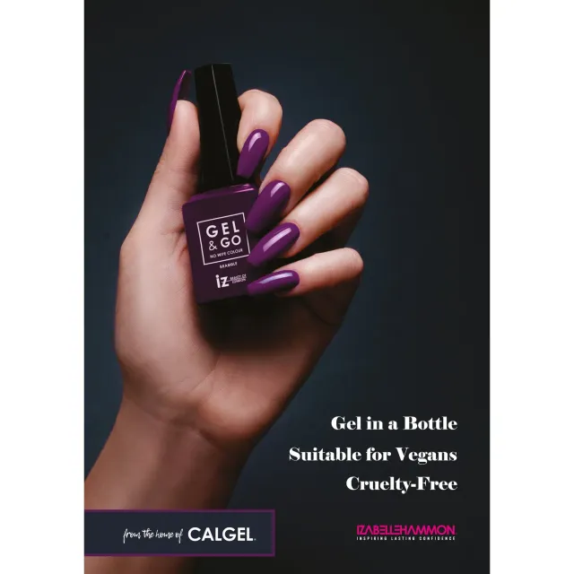 Iz Beauty Gel&Go Bramble poster salong A2