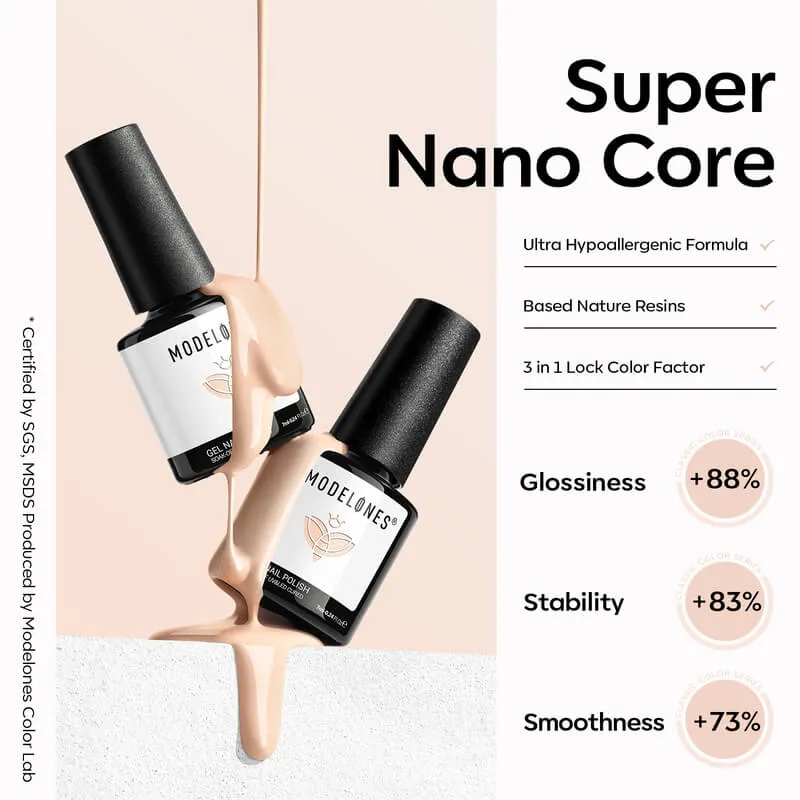 Modelones Holy Ground gellack 6-pack nude glitter