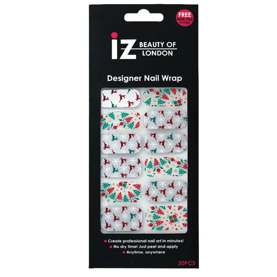 Iz Beauty Winter Wonderland nagelwraps julmotiv