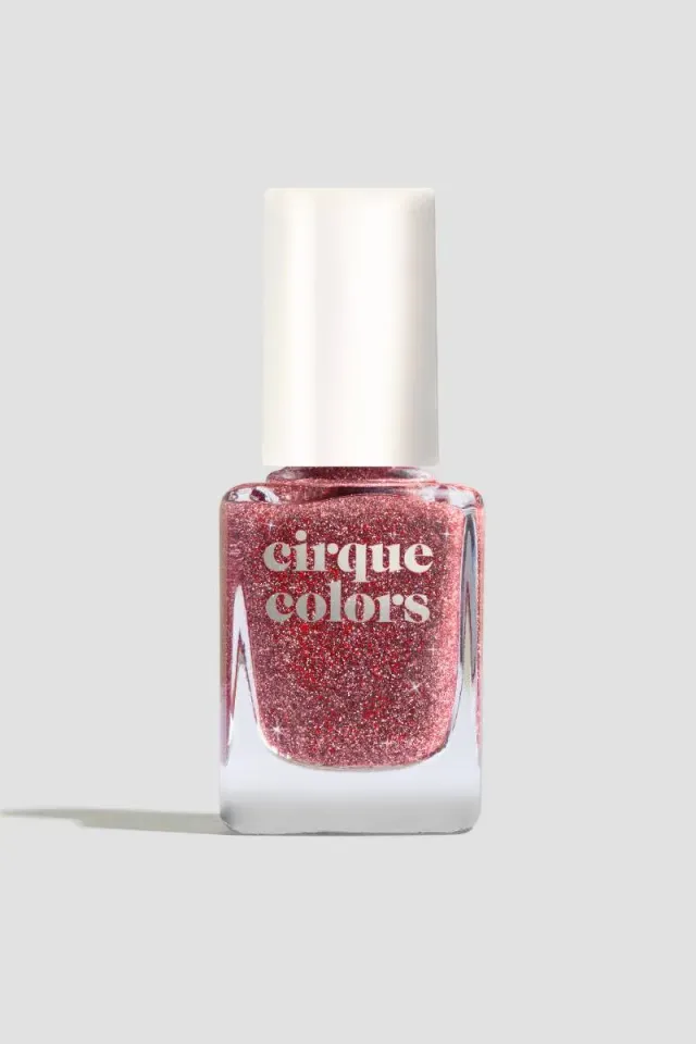 Cirque Colors Enigma nagellack rött glitter topper