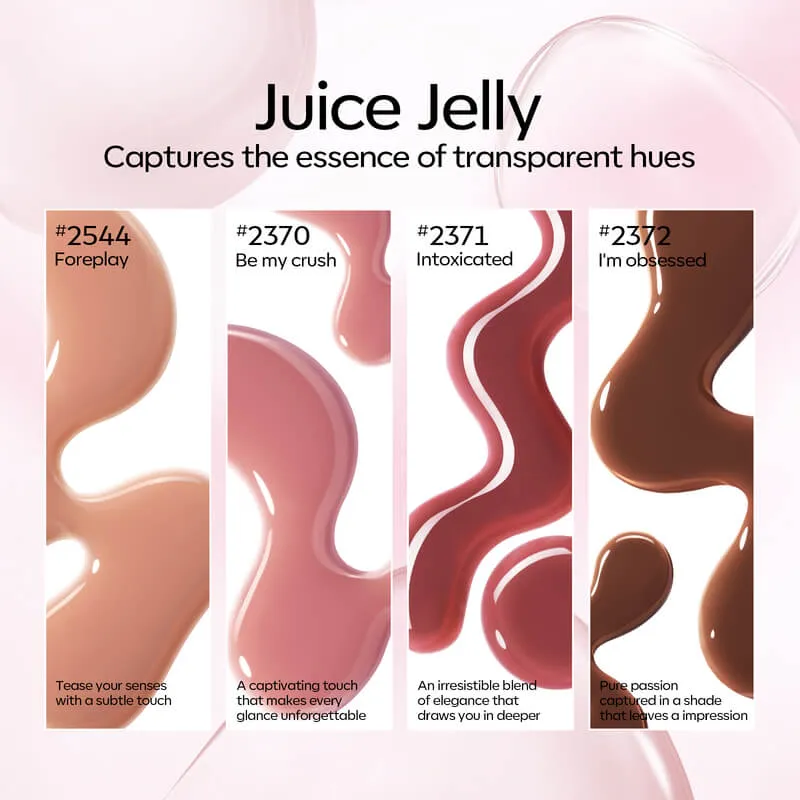 Modelones Juice Jelly gellackkit 4 lack mini lampa