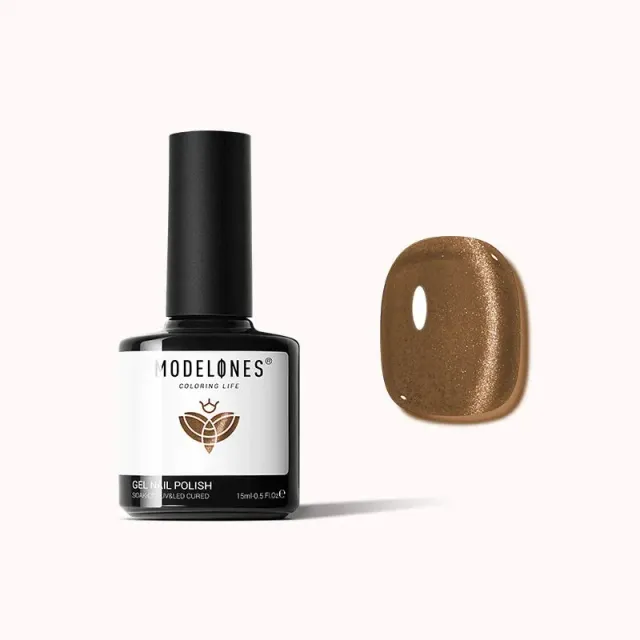 Modelones Inspire Brown Sugar gellack 15 ml cat eye