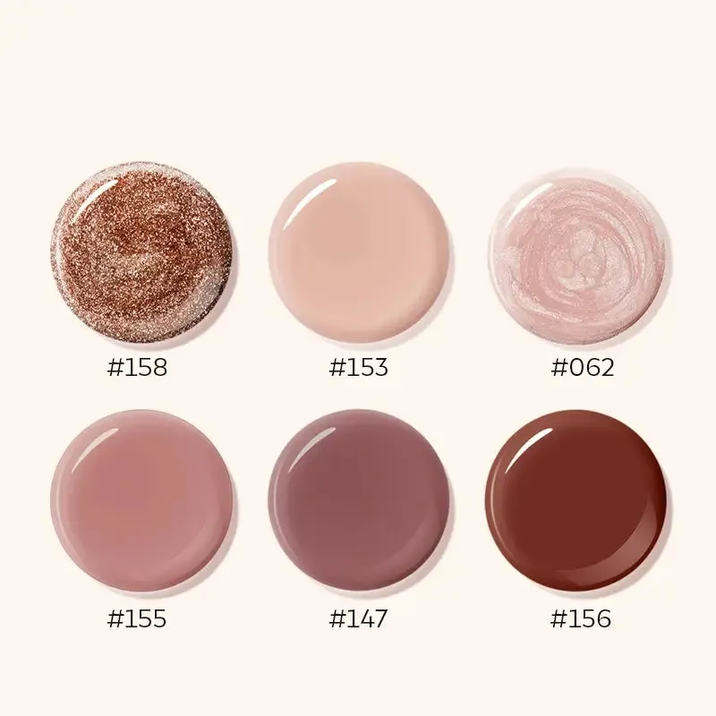 modelones Ice Latte nagellack 6-pack brun beige krämig