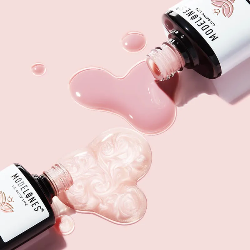 modelones Blushing Nude gellack 2-pack jelly nude rosa