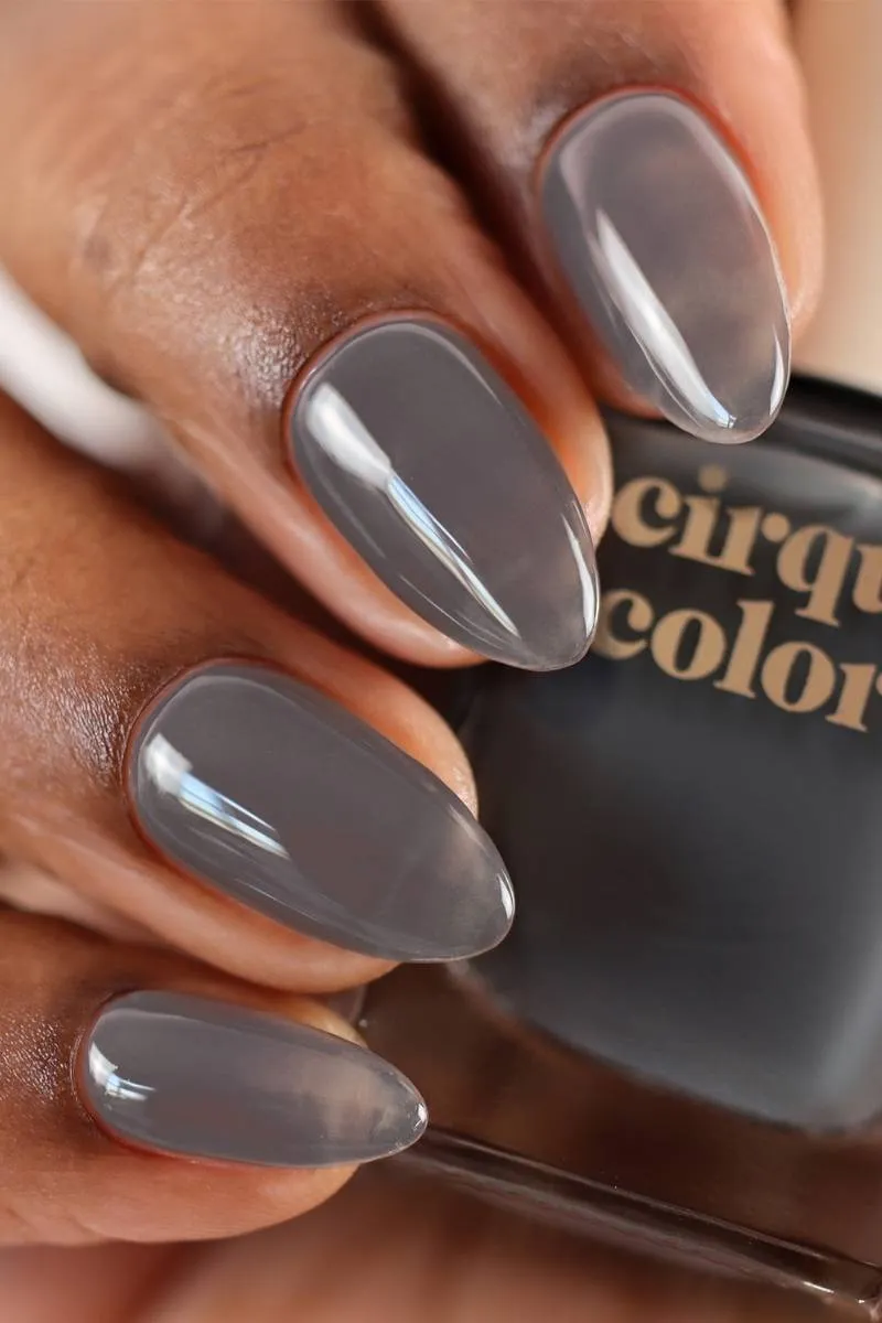 Cirque Colors Charcoal Jelly nagellack grå transparent