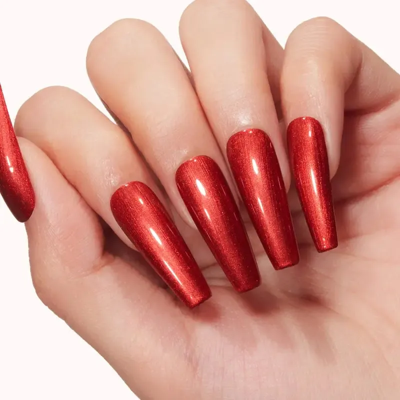 Modelones All Yours gellack röd shimmer 15 ml