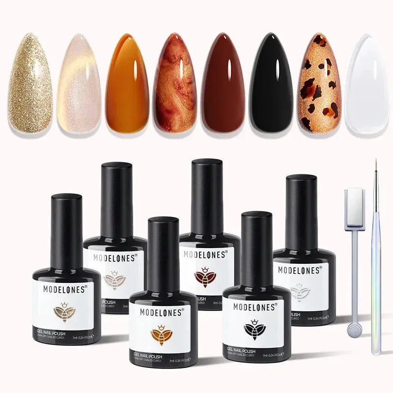 Modelones Go Wild gellack 6-pack brun höst
