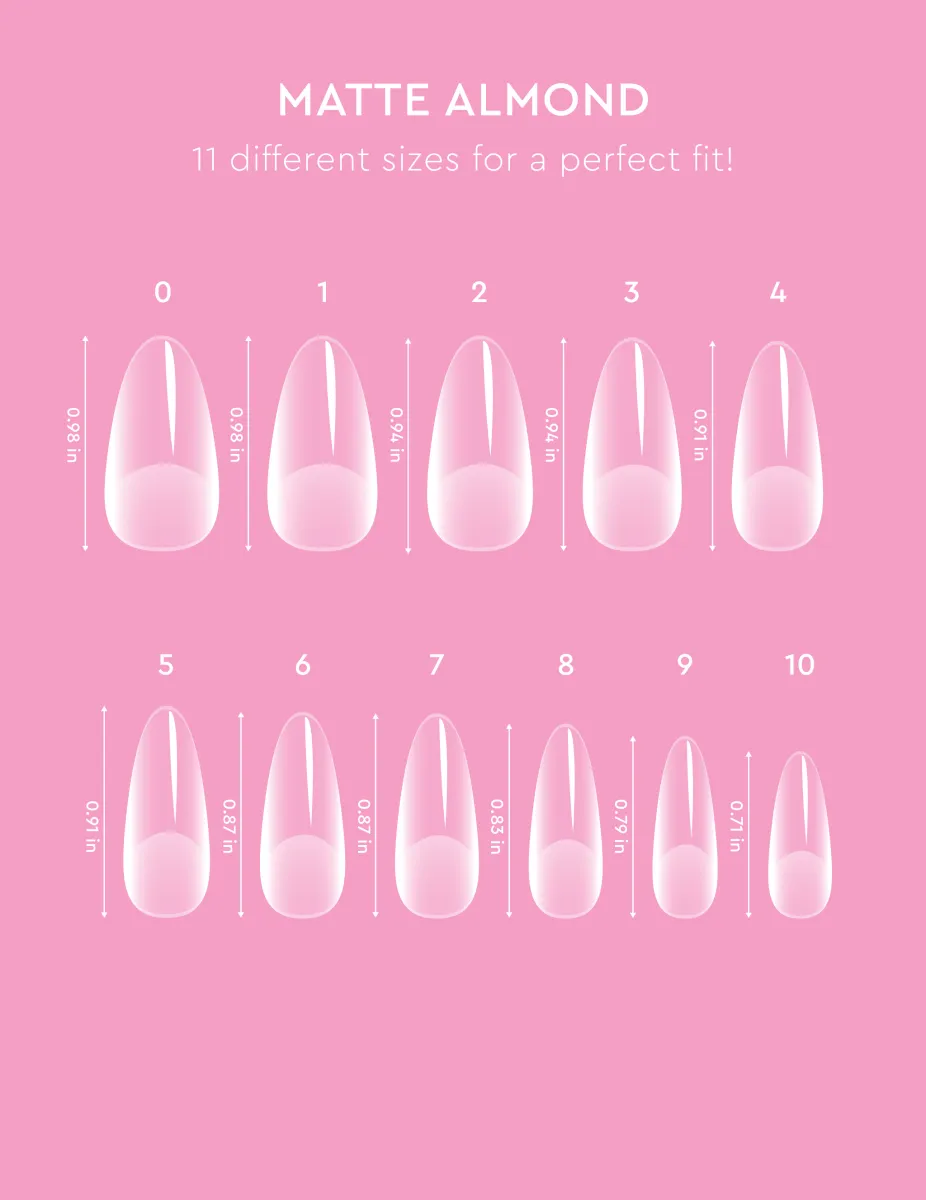 Le Mini Macaron Le Soft Gel Tips lösnaglar almond matt