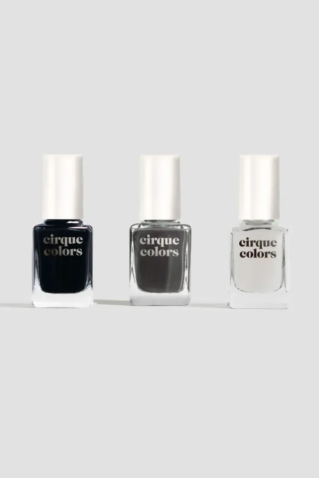 Cirque Colors Dark Matter Trio nagellacksset svart 3-pack matt