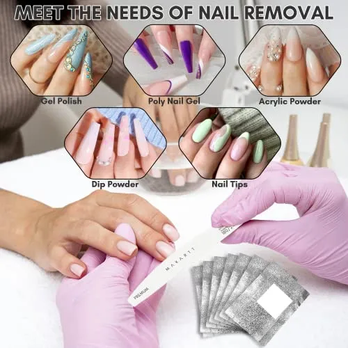 Makartt Foil Wrap Remover Kit folie 100-pack acetonfri