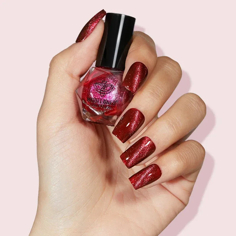 Modelones Rebellion nagellack 6-pack cat eye svart