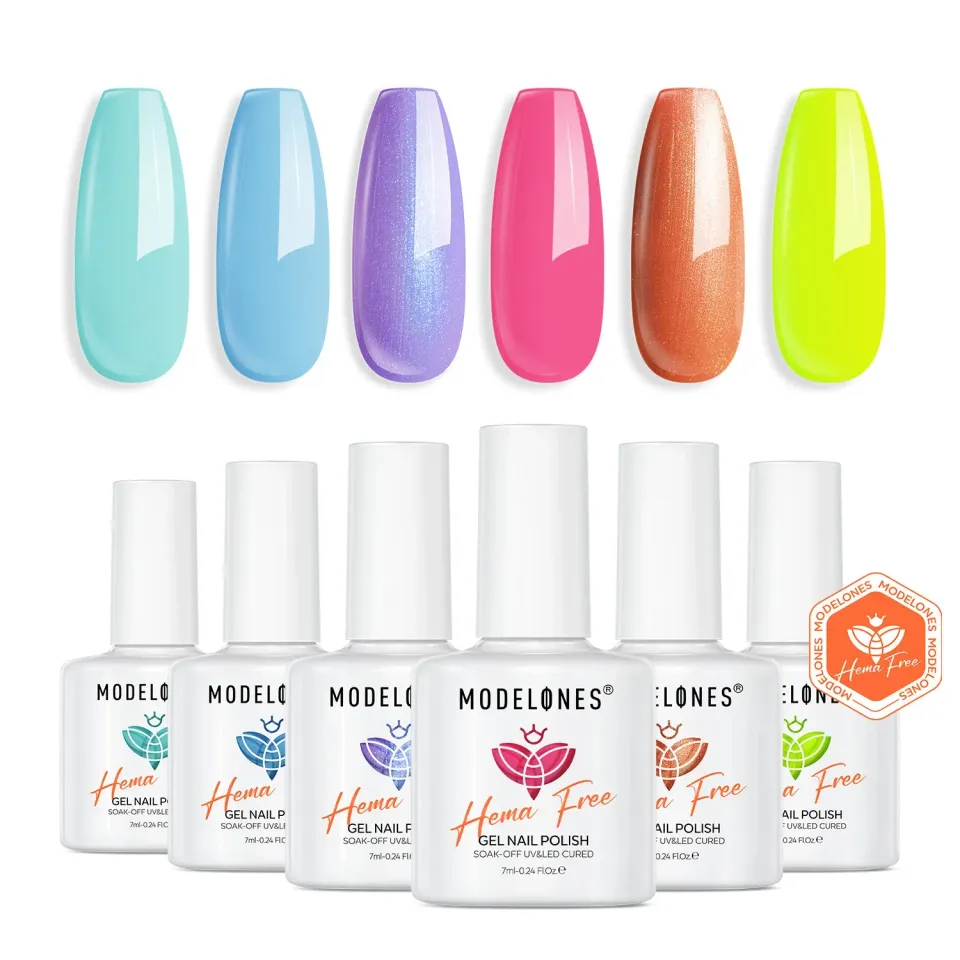 Modelones Chromatic Charms gellack 6-pack neon hemafri