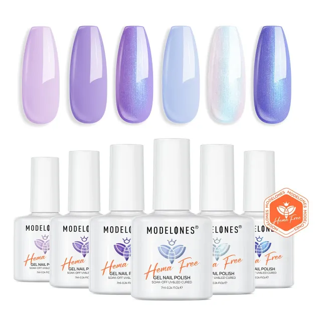 Modelones Lavender Dream gellack 6-pack lila shimmer