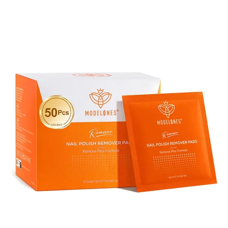 Modelones nagellacksremover pads acetonfria 50-pack