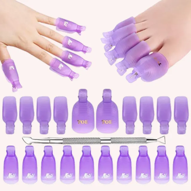 Makartt Remover Clips Kit nagelclips lila 20-pack