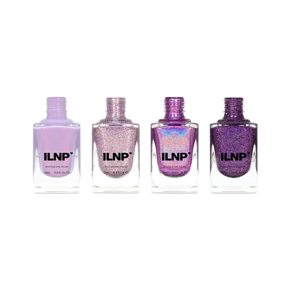 ILNP Purple Essentials Bundle nagellack 4-pack lila shimmer