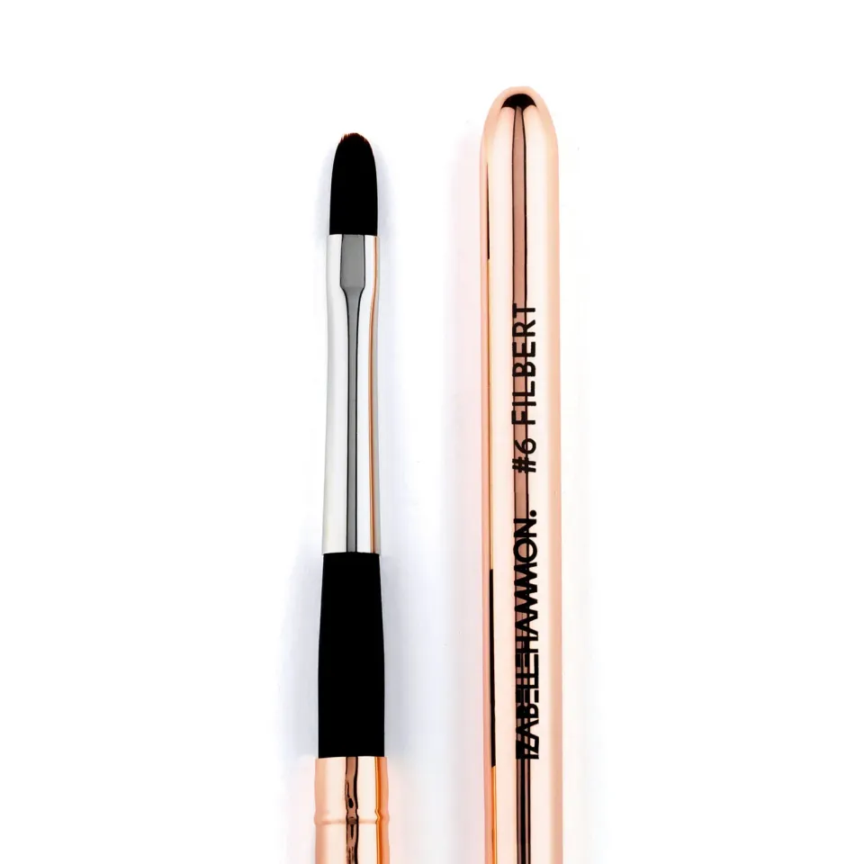 Iz Beauty Metal Gel Filbert gelpensel 6 metall