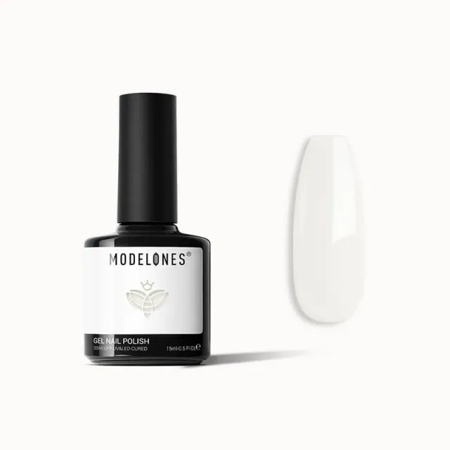 modelones Inspire Gel Pure Pearl gellack 15ml vit krämig