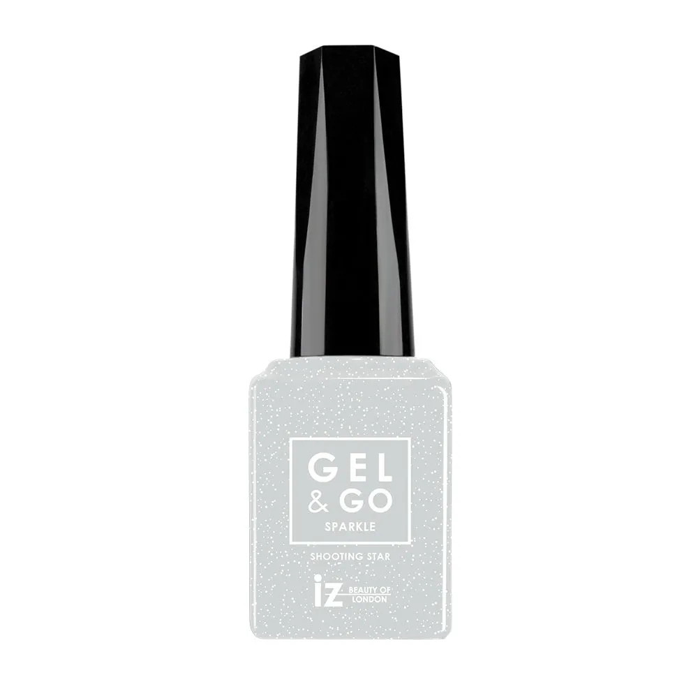 Iz Beauty GEL&GO Shooting Star GG1065 gellack 12ml silverglitter