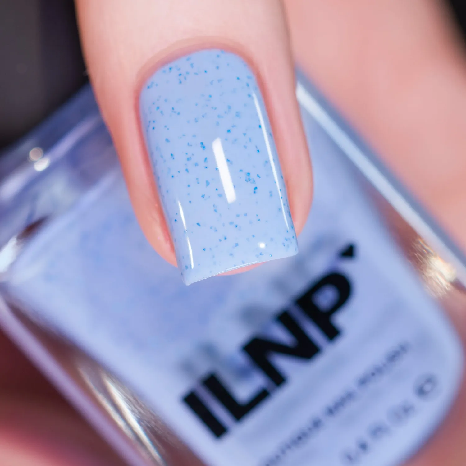 ILNP Bluebird nagellack periwinkle flakies