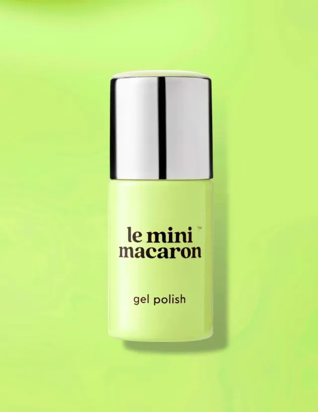 Le Mini Macaron Lime gellack klargrön opak