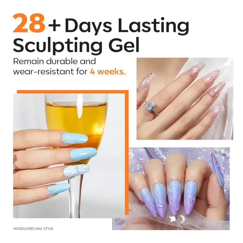 modelones Sculpting 3D nagelgel 9 g med pensel
