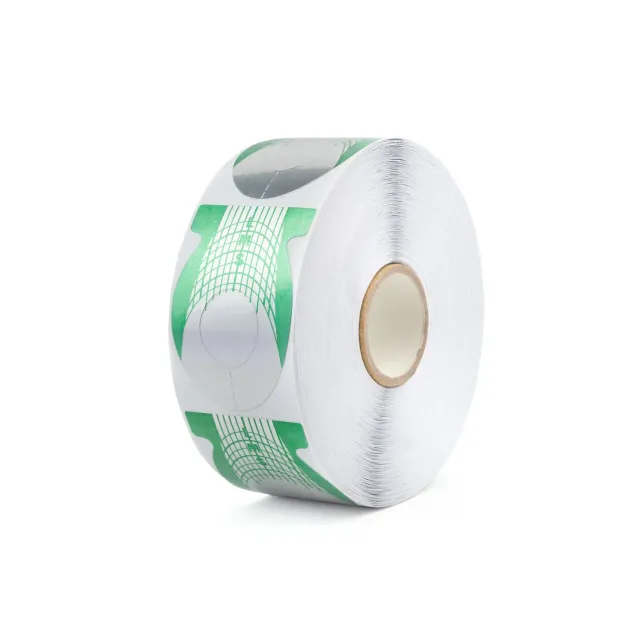 Iz Beauty Disposable Nail Forms nagelformar grön 500-pack