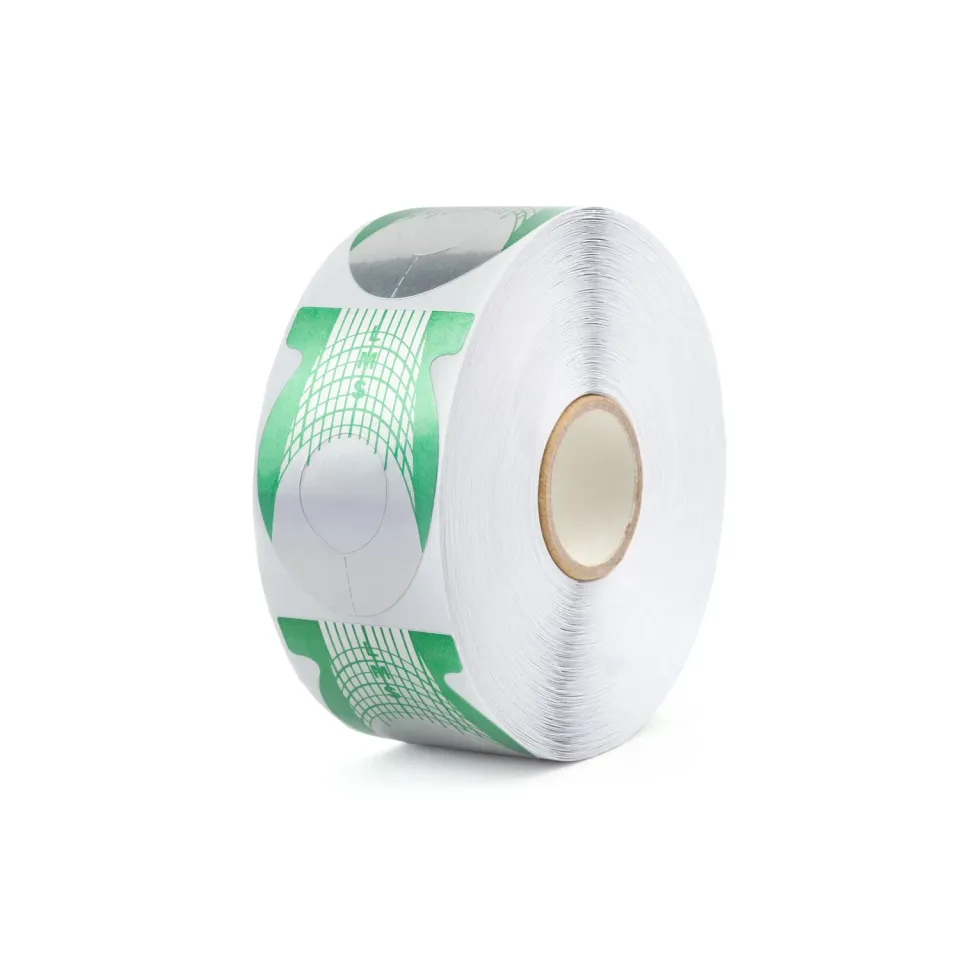 Iz Beauty Disposable Nail Forms nagelformar grön 500-pack